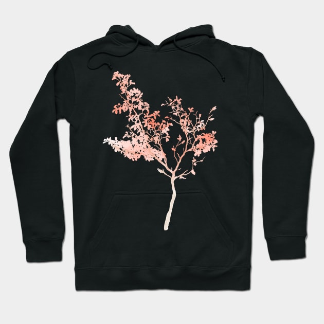 Red Watercolour Tree Hoodie by VictoriaLehnard